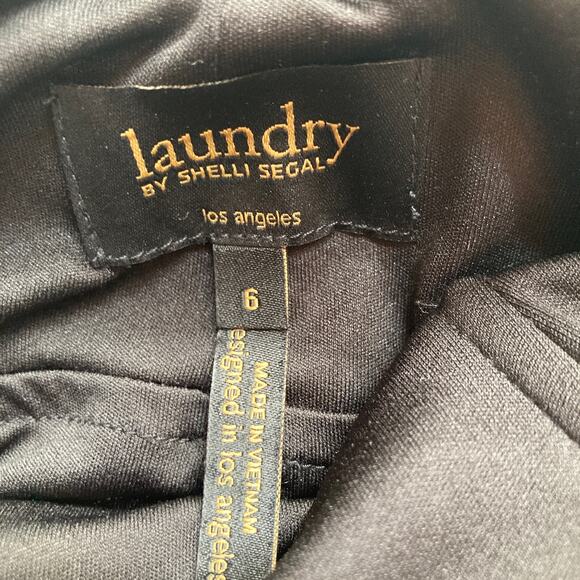 Laundry by Shelli Segal Square Neck Jersey Bodycon Dress Size 6 Retro Pinup - Picture 9 of 10